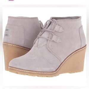 Toms Suede Wedges Platform Women’s 8.5